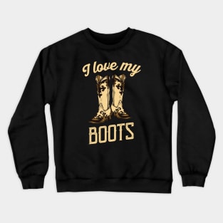 Line Dancing Western Boots Crewneck Sweatshirt